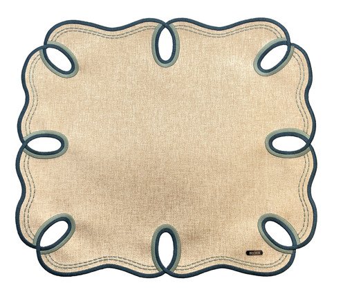 Lugar Americano Ondina Azul Turquesa, grey | WestwingNow