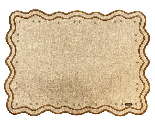 Lugar Americano Naia Poá Taupe, grey | WestwingNow