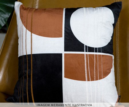 Capa de Almofada 305 em Veludo com Bordado Luxor - 43X43cm | Westwing