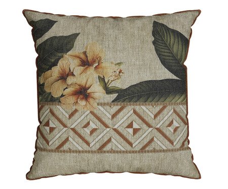 Capa de Almofada 55 com Cordonê Oasis Tropical - 43X43cm | Westwing