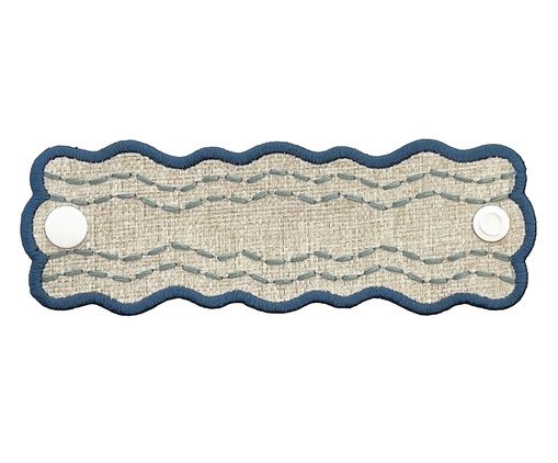 Porta-Guardanapos com Bordado Ondina Turquesa, turquoise | WestwingNow