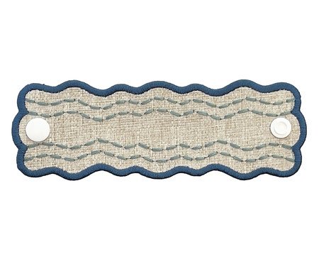 Porta-Guardanapos com Bordado Ondina Turquesa | Westwing