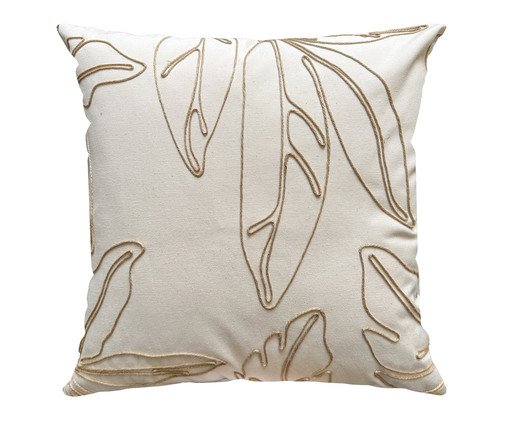 Capa de Almofada 70 com Bordado Donatella - 43X43cm, beige | WestwingNow