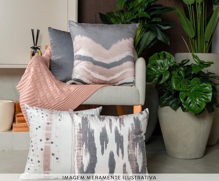 Capa de Almofada 312 em Veludo com Bordado Luxor - 43X43cm | Westwing