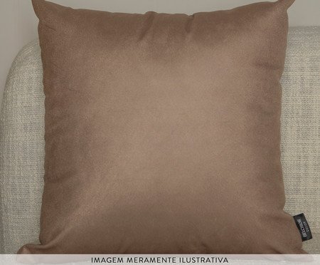Capa de Almofada 814 Lisa Velveteen Marrom - 43X43cm | Westwing