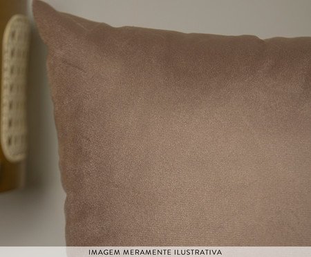 Capa de Almofada 814 Lisa Velveteen Marrom - 43X43cm | Westwing
