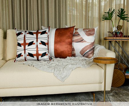 Capa de Almofada 636 com Bordado Silk Home - 43X43cm | Westwing
