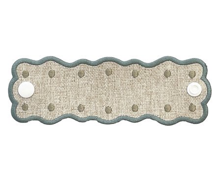 Porta-Guardanapos com Bordado Naia Poá Verde Bálsamo | Westwing