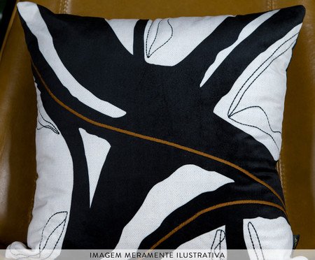 Capa de Almofada 303 em Veludo com Bordado Luxor - 43X43cm | Westwing
