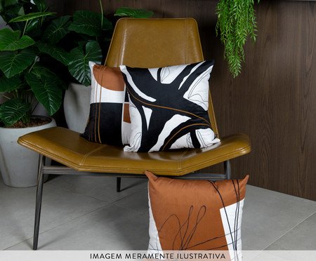 Capa de Almofada 303 em Veludo com Bordado Luxor - 43X43cm | Westwing