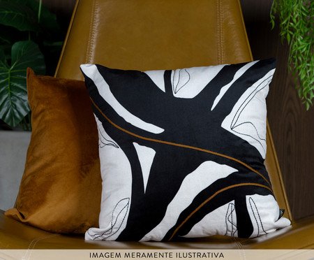 Capa de Almofada 303 em Veludo com Bordado Luxor - 43X43cm | Westwing