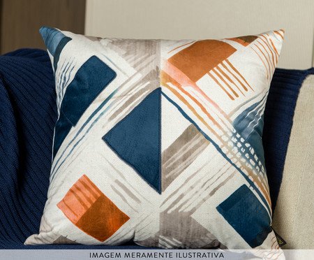 Capa de Almofada 310 em Veludo com Bordado Luxor - 43X43cm | Westwing