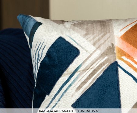 Capa de Almofada 310 em Veludo com Bordado Luxor - 43X43cm | Westwing