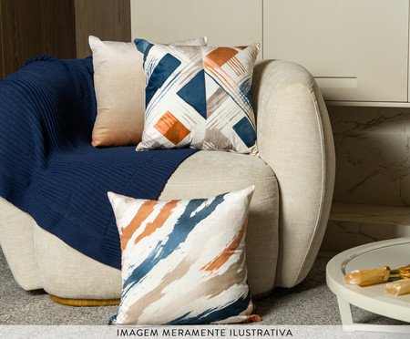Capa de Almofada 310 em Veludo com Bordado Luxor - 43X43cm | Westwing