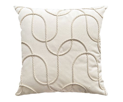 Capa de Almofada 72 com Bordado Donatella - 43X43cm, beige | WestwingNow