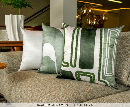 Capa de Almofada 633 com Bordado Silk Home - 43X43cm | Westwing