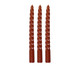 Jogo de Velas Castiçal Torcidas Caramelo - 26X2,5cm, Caramelo | WestwingNow