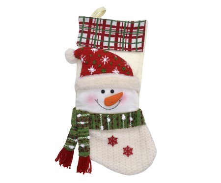 Meia Natalina Boneco de Neve Meia Frosty | Westwing