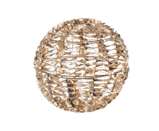 Bola com Luz Natalina Orbe Luminoso, gold | WestwingNow