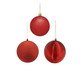 Jogo 3 Bolas Natalinas Trio Especial, red | WestwingNow