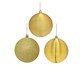 Jogo 6 Bolas Natalinas Conjunto Integral, gold | WestwingNow