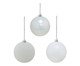 Jogo 3 Bolas Natalinas Trio de Luxo, white | WestwingNow