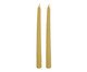 Jogo 2 Velas Decorativas Chamas Gêmeas, gold | WestwingNow
