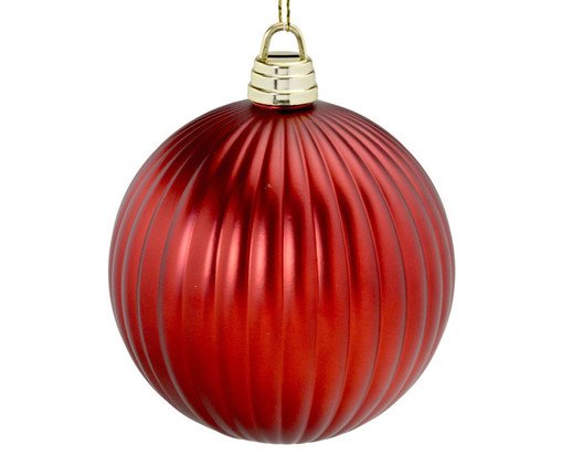 Bola Natalina Orbe Majestoso - 20 cm, red | WestwingNow