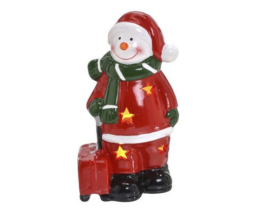 Boneco de Neve Decor com Luz Cintilação Polar, white | WestwingNow