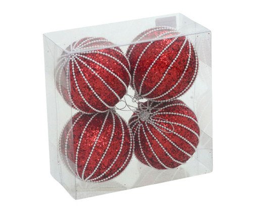 4 Bolas Natalinas Série Natalina, white | WestwingNow