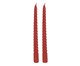 Jogo 2 Velas Decorativas Duo Brilhante, red | WestwingNow
