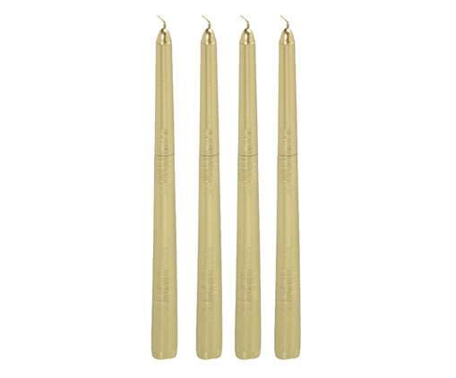 Jogo 4 Velas Decorativas Luzes da Aurora, gold | WestwingNow