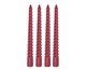 Jogo 4 Velas Decorativas Conjunto Flamejante, red | WestwingNow