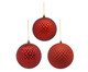 Jogo 3 Bolas Natalinas Trio Premium, red | WestwingNow
