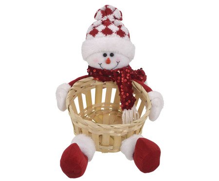 Cesto Boneco de Neve Cesta Frosty | Westwing