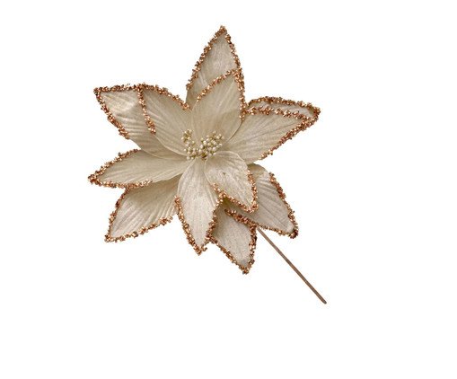Flor Natalina Flor de Gelo, Bronze | WestwingNow