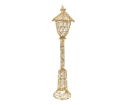 Poste Natalino com Luz Luz do Caminho, gold | WestwingNow