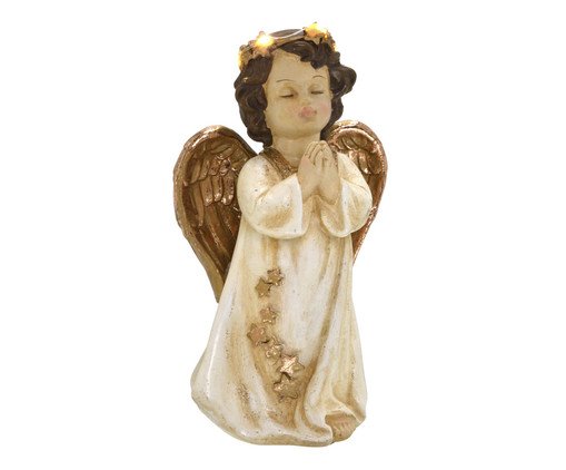Anjo Decorativo com Luz Mensageiro de Luz, gold | WestwingNow
