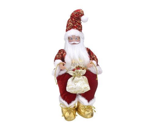 Papai Noel Decorativo Musical Ritmo da Alegria, gold | WestwingNow
