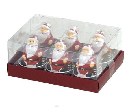 Jogo 6 Velas Papai Noel Magia do Bom Velhinho | Westwing