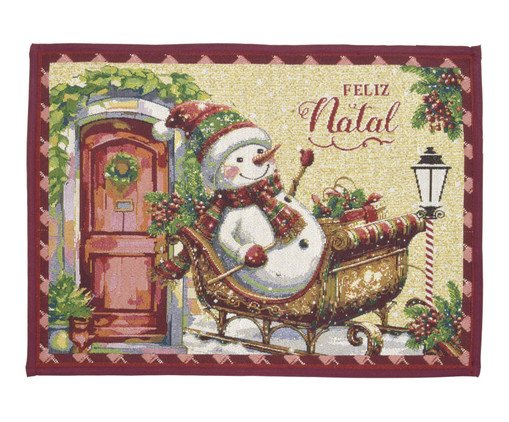 Tapete Natal Recepção Encantada, beige | WestwingNow