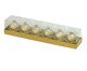 Jogo 6 Velas Bola Natal Esferas Cintilantes, gold | WestwingNow