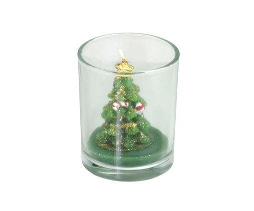 Vela Árvore Natal No Copo Pinheiro, gold | WestwingNow