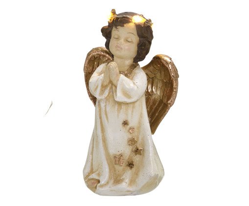 Anjo Decorativo com Luz Aurora Celestial, gold | WestwingNow