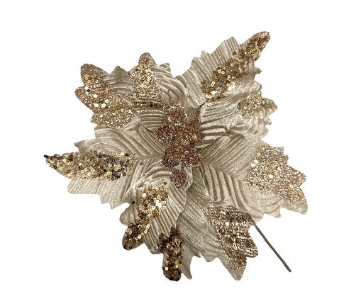 Flor Natalina Pétala de Neve, Bronze | WestwingNow