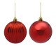 6 Bolas Natalinas Bolas Festivas, red | WestwingNow