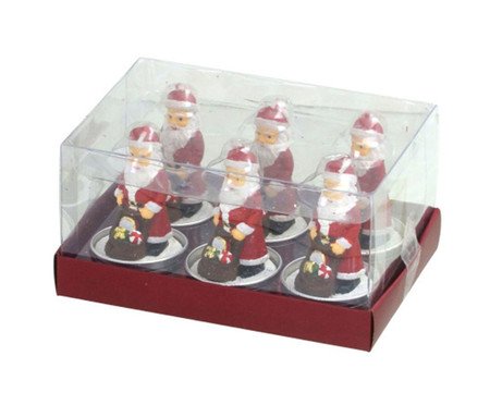 Jogo 6 Velas Papai Noel Sorriso do Noel | Westwing