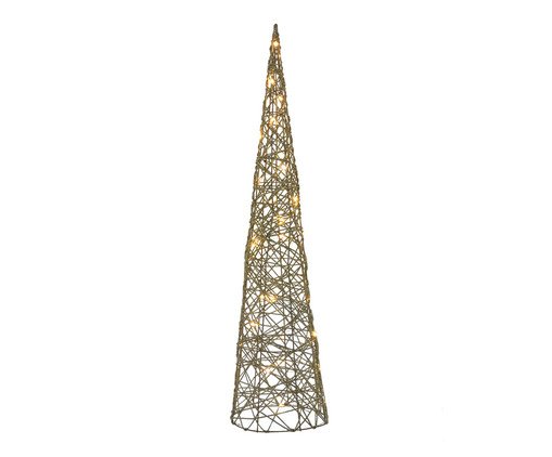 Adorno Árvore Natalina com Luz Pinheiro Luminoso - 80 cm, gold | WestwingNow