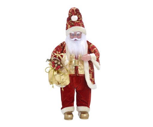 Papai Noel Decorativo Musical Concerto de Natal, gold | WestwingNow