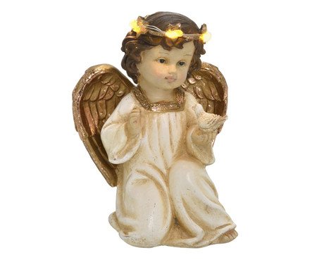 Anjo Decorativo com Luz Brilho Sagrado | Westwing